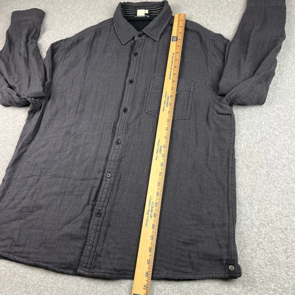 Carbon 2 Cobalt Button Down Shirt Mens Large Gray Cotton Long Sleeve 133305